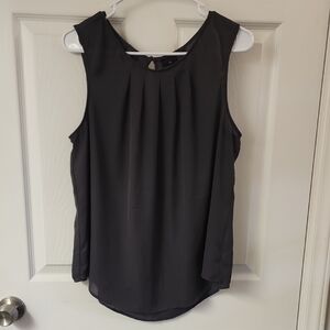 Worthington Charcoal Sleeveless Blouse